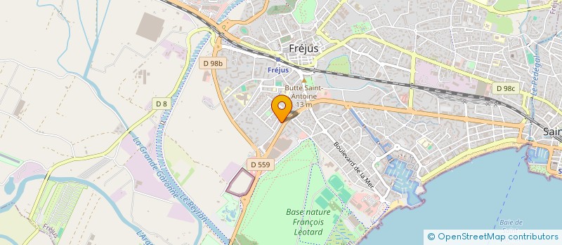 localisation de l'entreprise UNITE DE SOINS RADIOLOGIQUES COEUR DE VAR à FREJUS