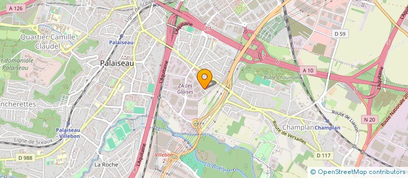 localisation de l'entreprise UNITE DE TRANSFORMATION ROULEMENTS SKF  PALAISEAU