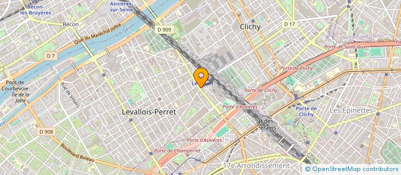 localisation de l'entreprise UNITE DE TRANSPORT ET D'ORGANISATION à LEVALLOIS-PERRET