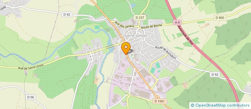 localisation de l'entreprise UNITE DE VIE RESIDENCE PERSONNES AGES à SARRE-UNION