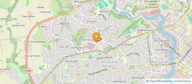 localisation de l'entreprise UNITE DEPARTEMENTALE  ASSISTANCE DES PREMIERS SECOURS DU FINISTERE à BREST