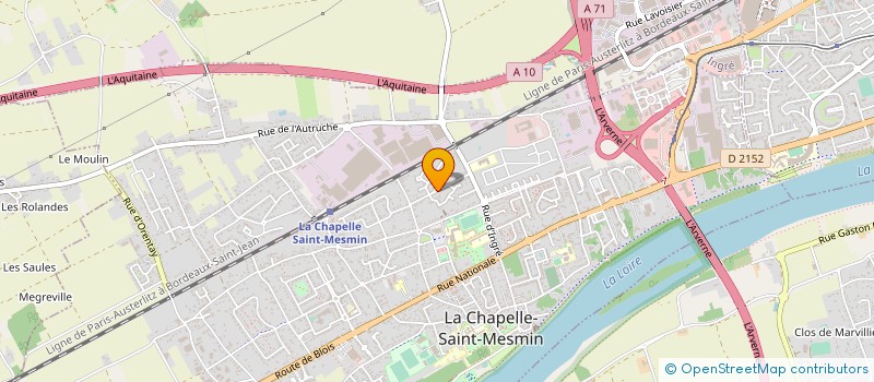 localisation de l'entreprise UNITE DEPARTEMENTALE DES PREMIERS SECOURS DU LOIRET à LA CHAPELLE-SAINT-MESMIN