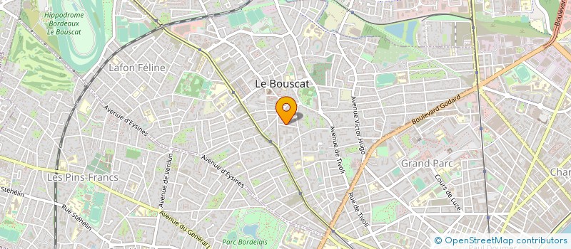 localisation de l'entreprise UNITE DEVELOPPEMENT PREMIERS SECOURS 33 à LE BOUSCAT