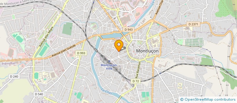 localisation de l'entreprise UNITE EDITION JOURNAL MENSUEL à MONTLUCON