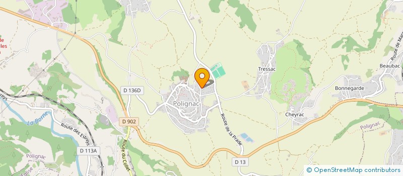 localisation de l'entreprise UNITE ET ACTION 43  POLIGNAC