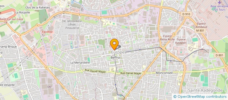 localisation de l'entreprise UNITE ET SOLIDARITE à TOURS