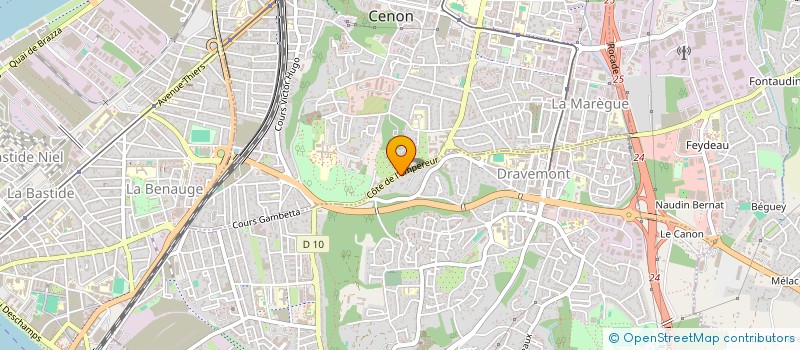 localisation de l'entreprise UNITE EXPERIMENTALE TECHNIQUES MEDIC SOC  CENON