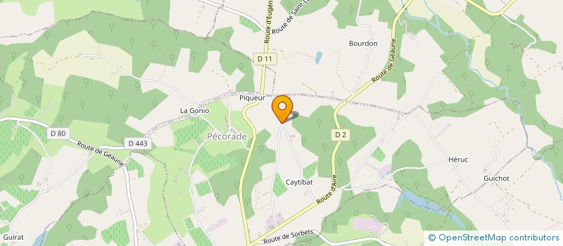 localisation de l'entreprise UNITE GABY  PECORADE