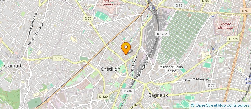 localisation de l'entreprise UNITE GRAVURE RASSEMBLEMENT à CHATILLON