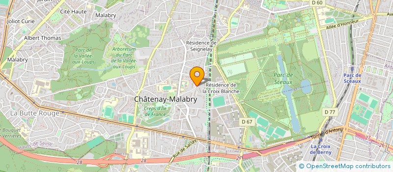 localisation de l'entreprise UNITE HAUT DE SEINE 92 à CHATENAY-MALABRY
