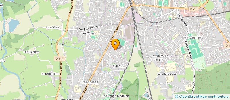 localisation de l'entreprise UNITE INTERVENTION PREMIERS SECOURS  PERONNAS