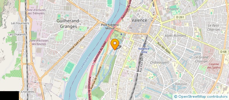 localisation de l'entreprise UNITE LAIQUE à VALENCE