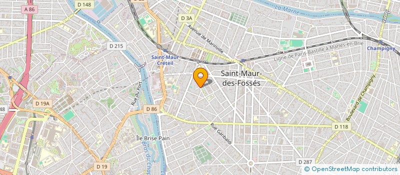 localisation de l'entreprise UNITE MOBILE D'EVALUATION GERONTOLOGIQUE à SAINT-MAUR-DES-FOSSES