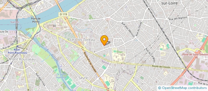localisation de l'entreprise UNITE MOBILE DE PREMIERS SECOURS 44 à SAINT-SEBASTIEN-SUR-LOIRE