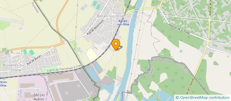 localisation de l'entreprise UNITE MOBILE INTERVENTION SECURISATION IDF  BORAN-SUR-OISE