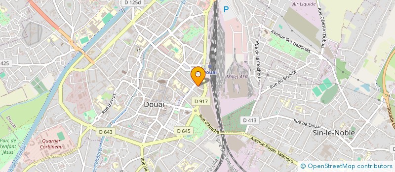 localisation de l'entreprise UNITE RECHERC FORMATION SUR LES DROGUES à DOUAI