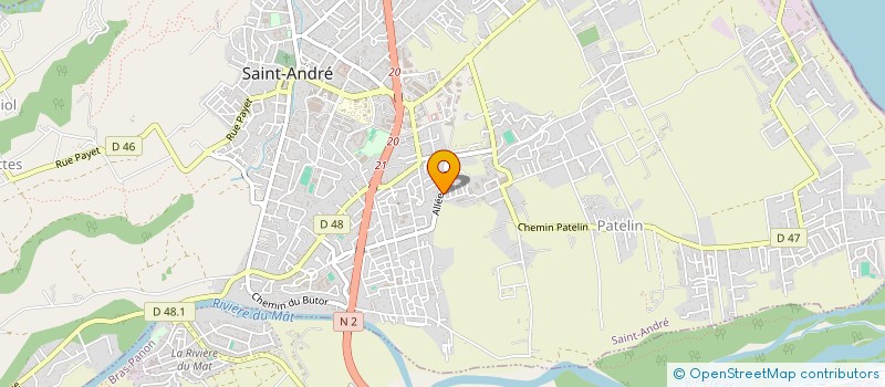 localisation de l'entreprise UNITE REUNION SECURITE  SAINT-ANDRE