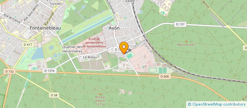 localisation de l'entreprise UNITE SPORTIVE AVONNAISE FOOTBALL  AVON