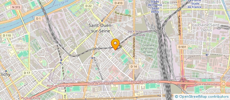 localisation de l'entreprise UNITE SPORTIVE DES POLICIERS DE SAINT-OUEN à SAINT-OUEN-SUR-SEINE