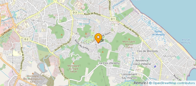 localisation de l'entreprise UNITE TECH AGRICOLE DE PRODUCTION  CAYENNE