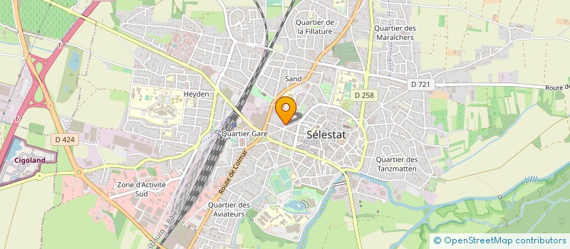 localisation de l'entreprise UNITEAM CONCEPT à SELESTAT