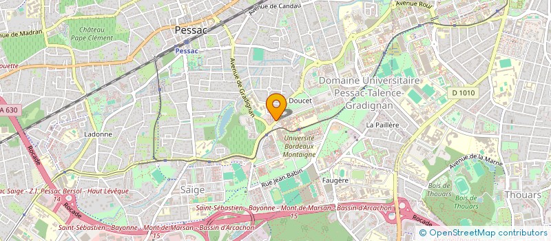 localisation de l'entreprise UNITEC à PESSAC