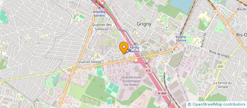 localisation de l'entreprise UNITECH à GRIGNY
