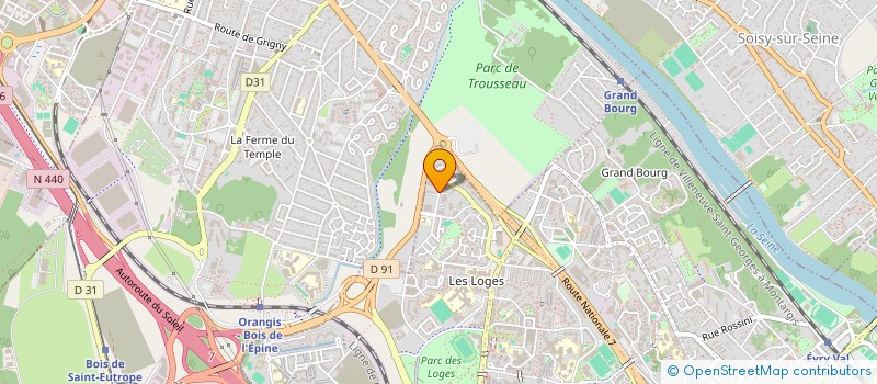 localisation de l'entreprise UNITECHNIC  EVRY-COURCOURONNES