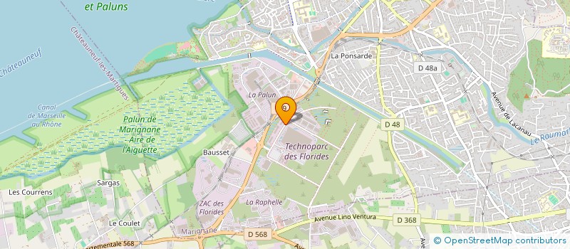 localisation de l'entreprise UNITED CAR  MARIGNANE