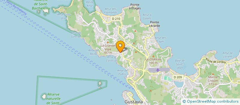 localisation de l'entreprise UNITED CARAIBES DJ'S à SAINT BARTHELEMY