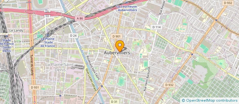 localisation de l'entreprise UNITED EXPRESS  AUBERVILLIERS