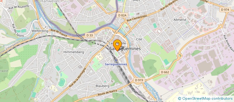 localisation de l'entreprise UNITED FILMS à SARREGUEMINES