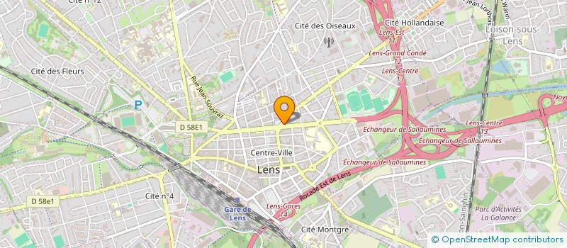 localisation de l'entreprise UNITED REAL ESTATE  LENS