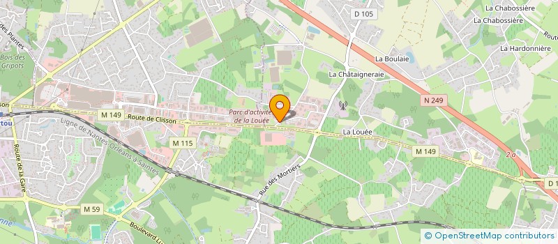 localisation de l'entreprise UNITED STORES à HAUTE-GOULAINE