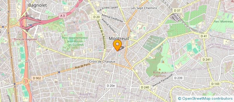 localisation de l'entreprise UNITED TRADE CENTER à MONTREUIL