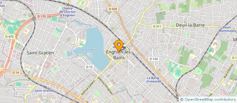 localisation de l'entreprise UNITEL SARL  ENGHIEN-LES-BAINS