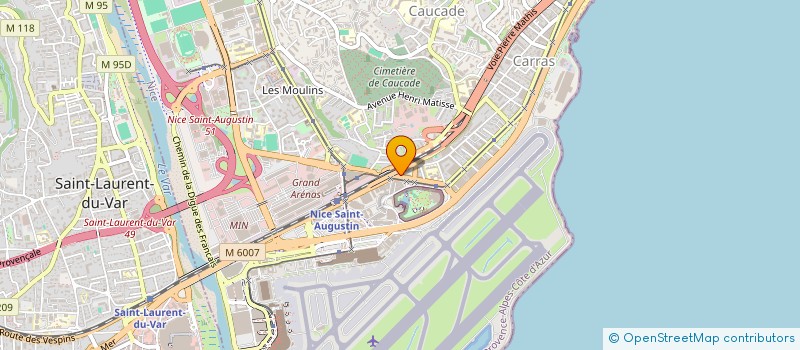 localisation de l'entreprise UNITES MEDITERRANEENNES DE SECURITE à NICE