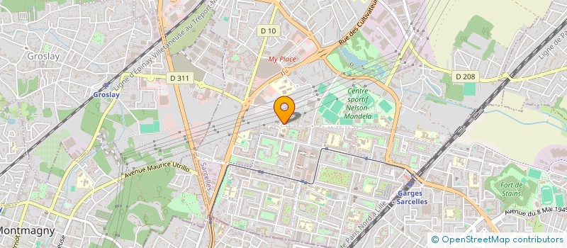 localisation de l'entreprise UNITEVA  SARCELLES