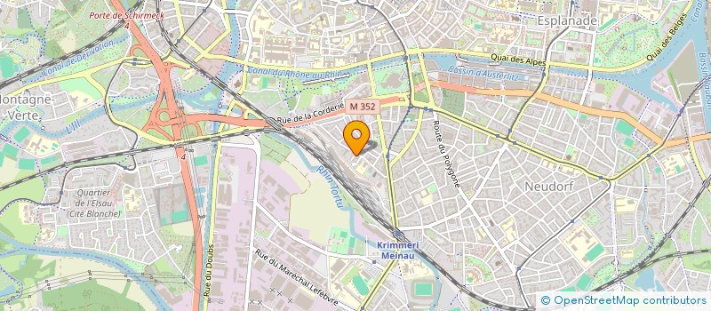 localisation de l'entreprise UNITEX à STRASBOURG