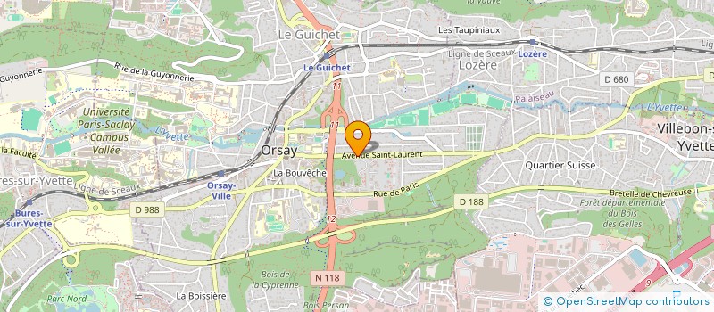 localisation de l'entreprise UNITEXT SAS  ORSAY