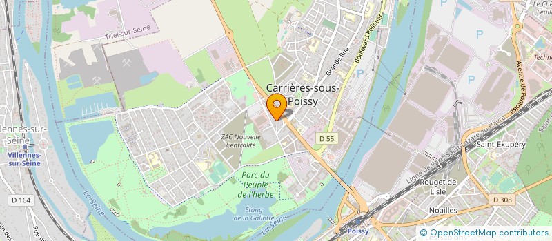 localisation de l'entreprise UNITEXTILE à CARRIERES-SOUS-POISSY