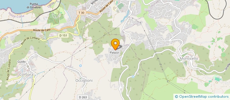 localisation de l'entreprise UNITI PER CAMPA à SANTA-REPARATA-DI-BALAGNA