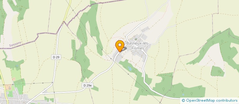 localisation de l'entreprise UNITI PRO VITA  BASLIEUX-LES-FISMES