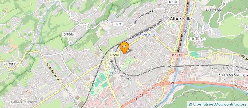 localisation de l'entreprise UNITIPS  ALBERTVILLE