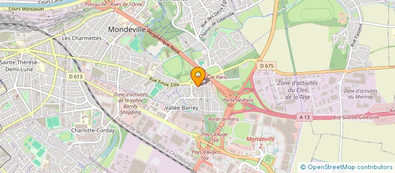 localisation de l'entreprise UNITIS à MONDEVILLE