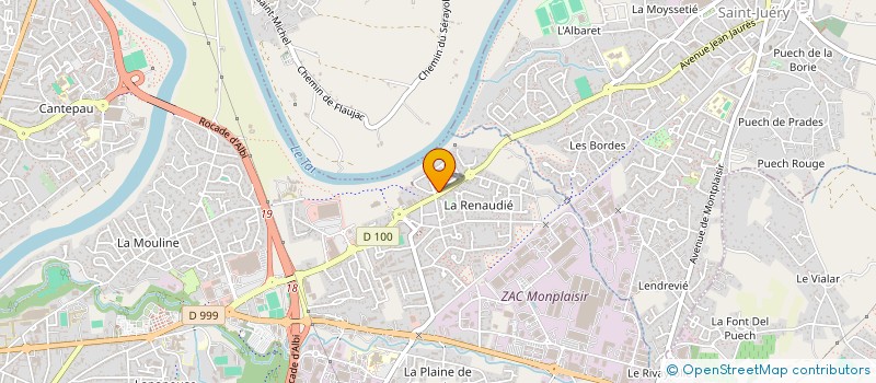 localisation de l'entreprise UNITIZE à ALBI