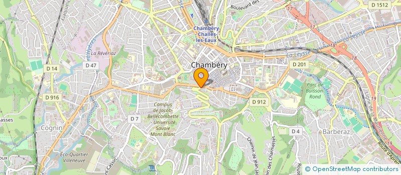 localisation de l'entreprise UNITOIT à CHAMBERY
