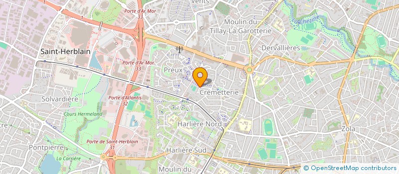 localisation de l'entreprise UNITOR - SERRALTA à SAINT-HERBLAIN
