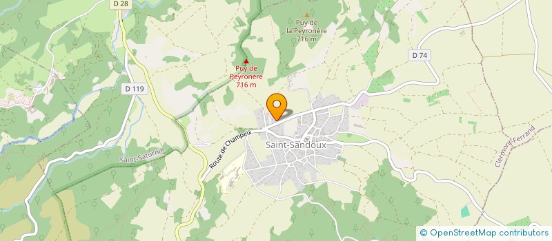 localisation de l'entreprise UNITY  SAINT-SANDOUX