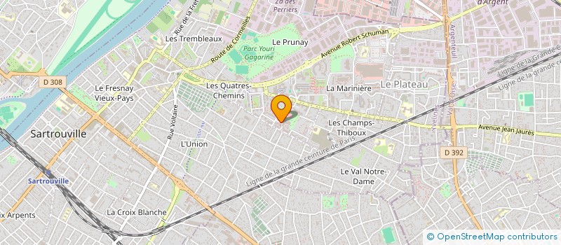 localisation de l'entreprise UNITY  SARTROUVILLE